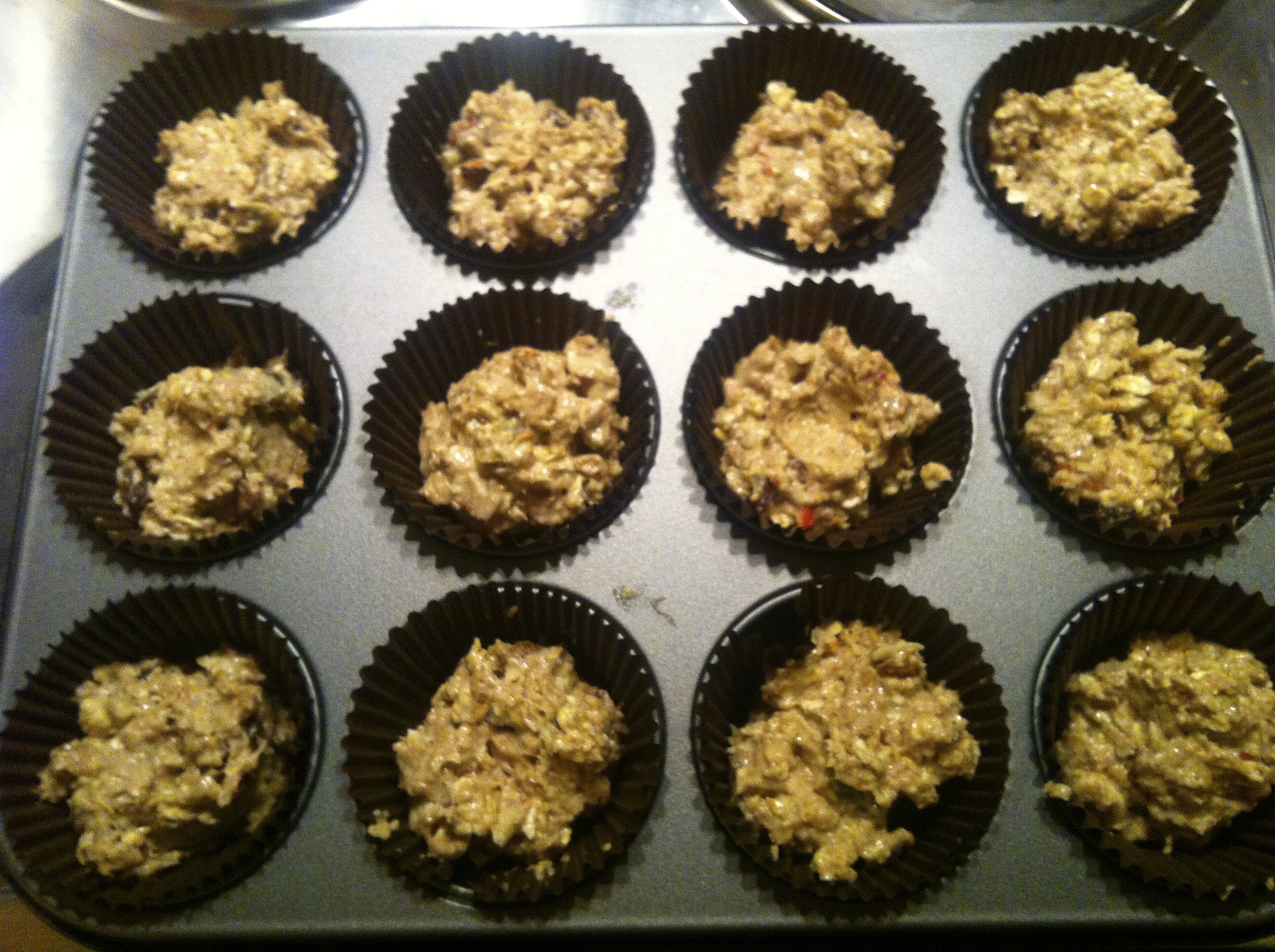 Muesli Muffins Before Oven Time
