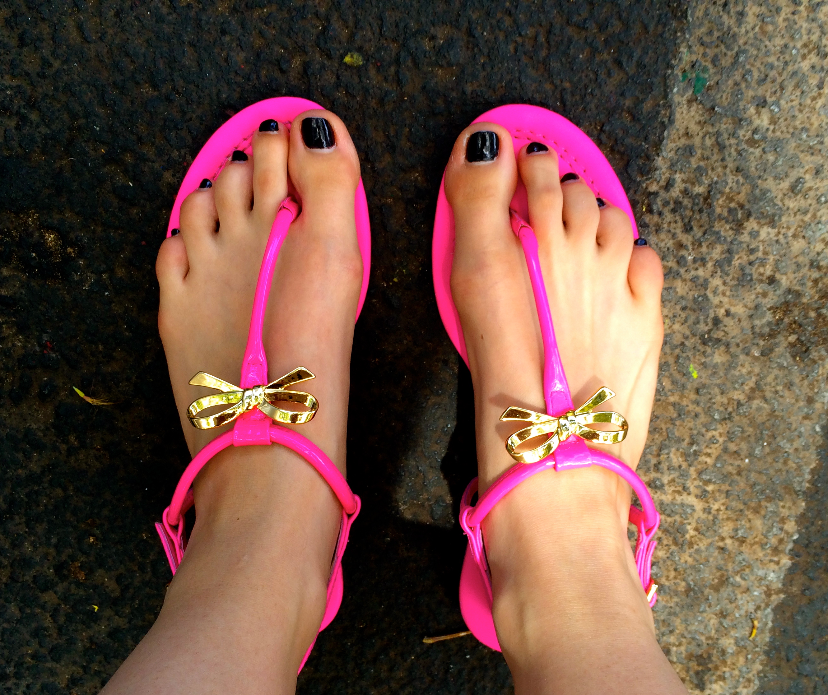 Kate Spade hot pink sandals