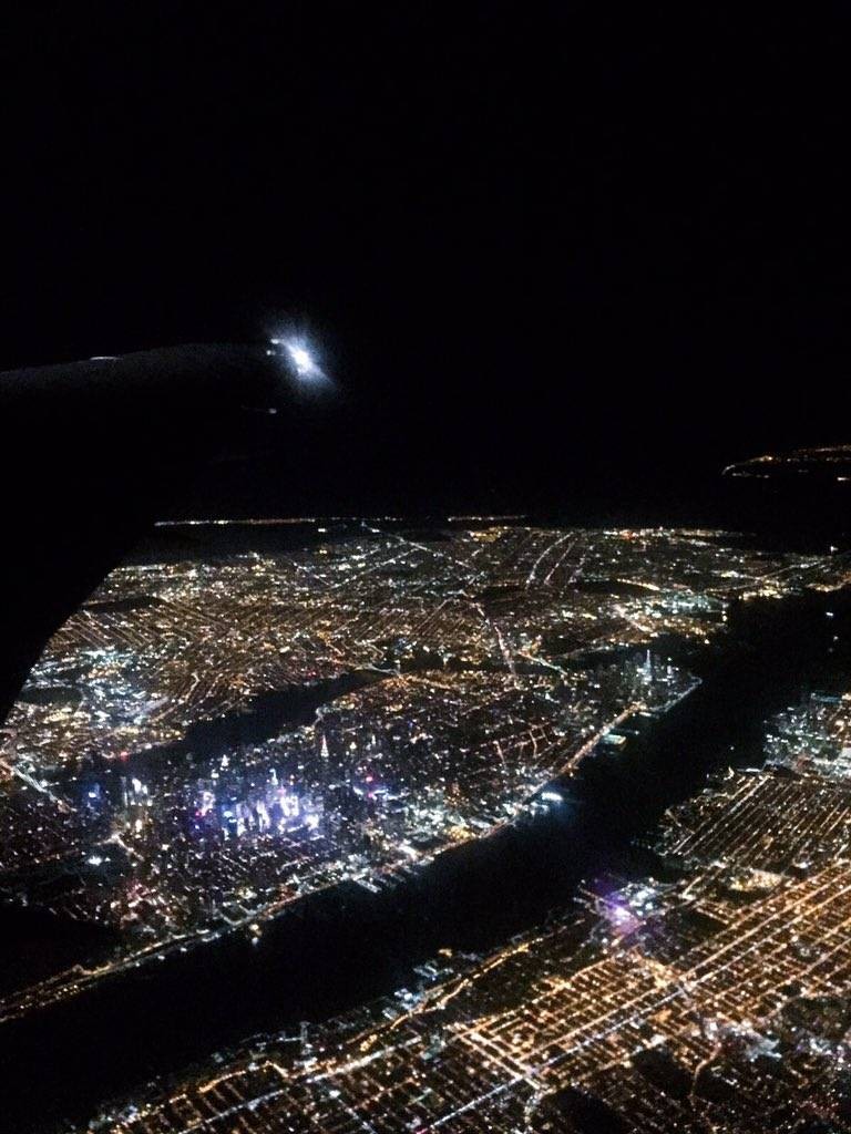 New York City photo from plane