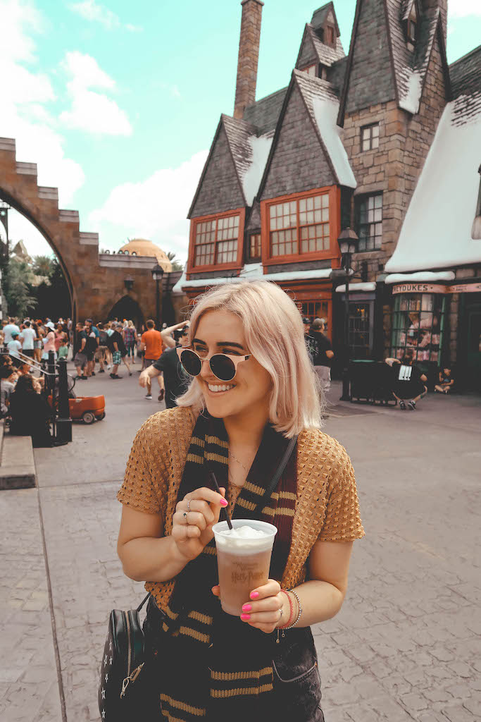 butterbeer at harry potter, orlando