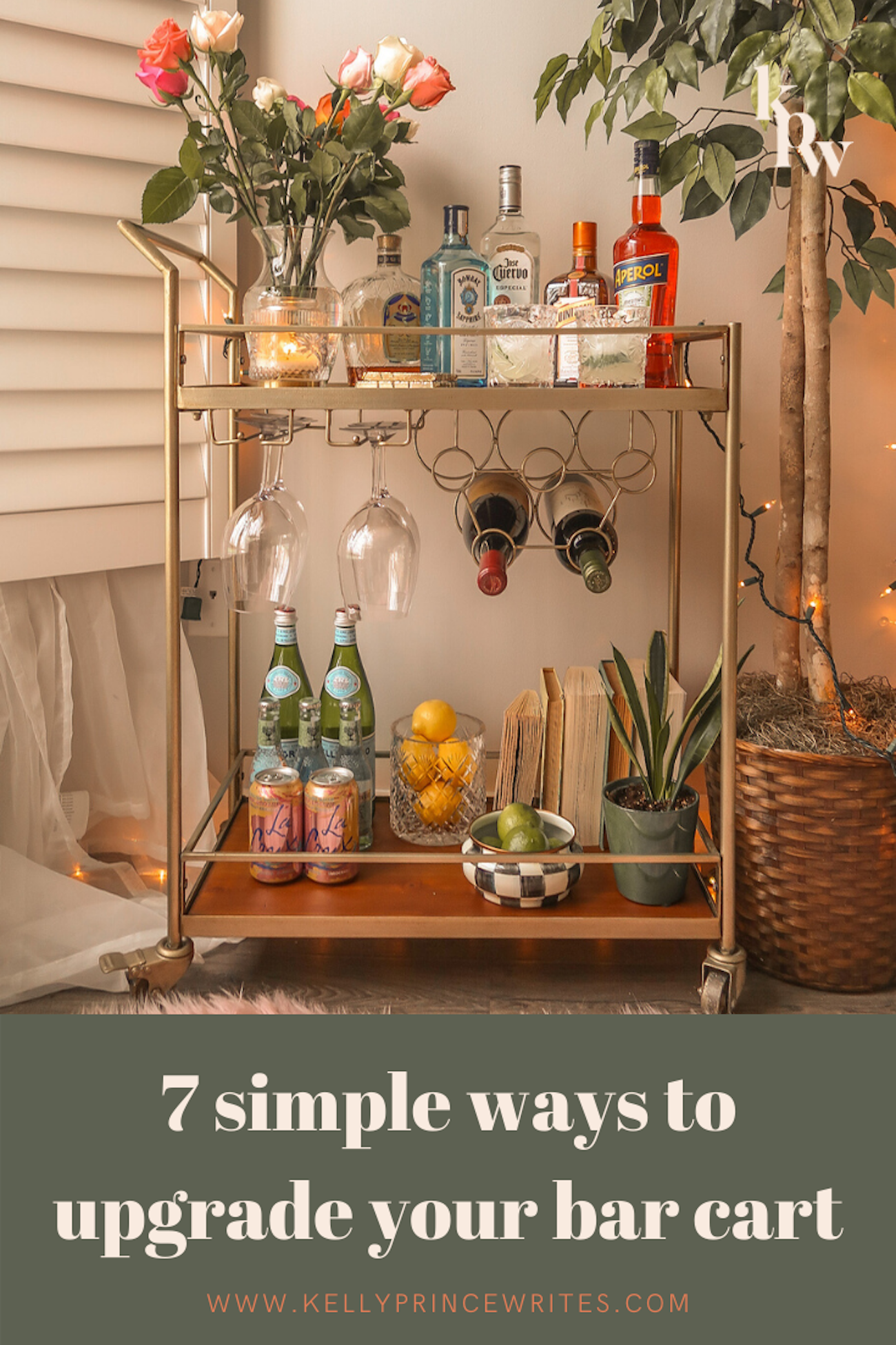 How To Create The Ultimate At-Home Bar Cart