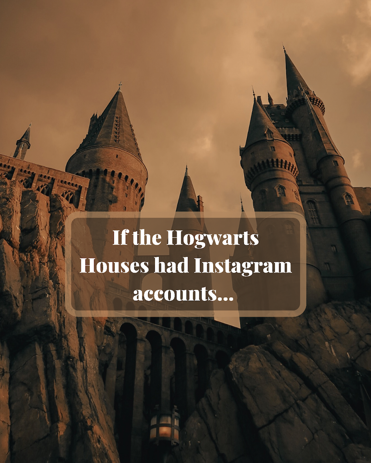 hogwarts houses on instagram